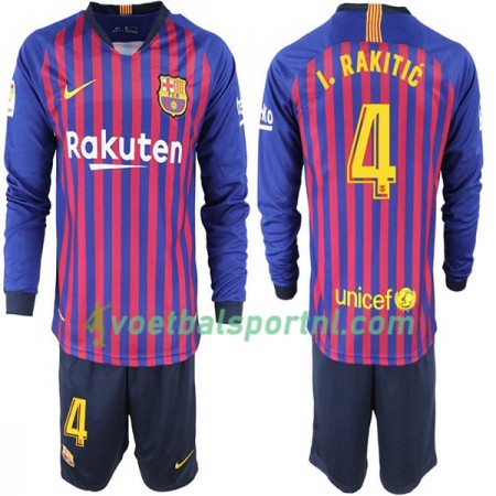 FC Barcelona I. Rakitic 4 Kind Thuis Tenue 2018-19 L/S FC Barcelona I. Rakitic 4 Kind Thuis Tenue 2018-19 L/S
